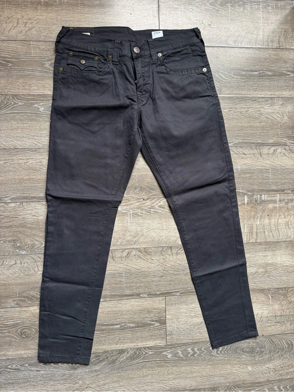 True Religion Black Relaxed Slim Jeans